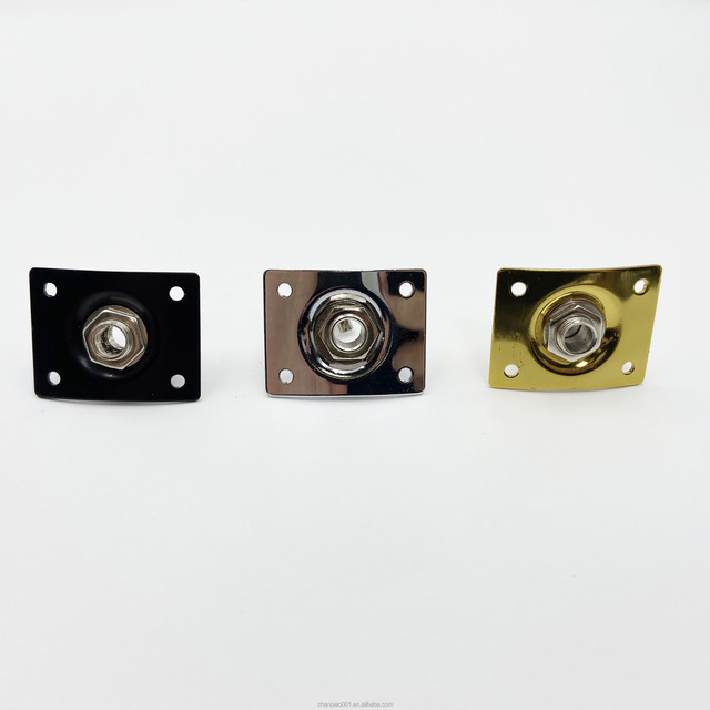 Electric Guitar Rectangular Metal Jack Cover square Bass Jack Cover Plate Guard Plate Guitar Output Jack Outer Cover 6.35MM