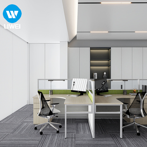 LIWEI - Nueva Estación de Trabajo de Oficina con Mesa Redonda Moderna para <span class=keywords><strong>Call</strong></span> <span class=keywords><strong>Center</strong></span>, con Marco de Aluminio y Diseño Ecológico - Product Image 5