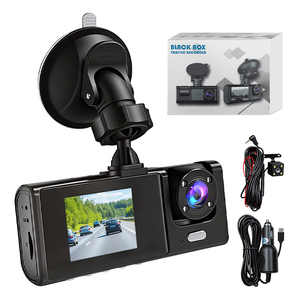 128G Card Multifunctional Car <b>Camera</b> Full-Screen <b>Real</b> View Professional 3 Channel Dash Cam Motion Detection Electric Dashcam - Product Image 1