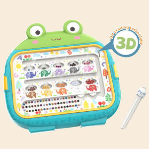 Juguetes educativos para niños Montessori Playthrough Mode tablero de dibujo magnético laberinto cuentas clasificación de colores juguete tableta de dibujo - Product Image 2