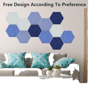 <span class=keywords><strong>Pannelli</strong></span> <span class=keywords><strong>Fonoassorbenti</strong></span> <span class=keywords><strong>Esagonali</strong></span> Autoadesivi ad Alta Densità, Elegante Rivestimento Acustico da Parete per Uso Domestico - Product Image 2