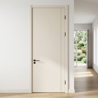 Porte de chambre blanche de taille standard, écologique et économique, en panneau de mélamine, étanche, en bois massif, pour salle de bain et salon
