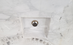 Baignoire en marbre naturel poli, moderne, imperméable, haut de gamme, en marbre blanc, garantie 1 an, pour salle de bain, appartement, hôtel - Product Image 2