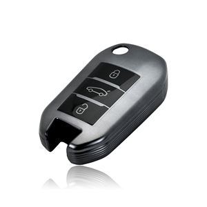Accessoires de voiture TPU Flip Car Key Folding Cover Matte Gunmetal Key Shell Case Cover Convient pour Peugeot <span class=keywords><strong>Citroen</strong></span> - Product Image 4