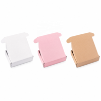 Boîte d'expédition en carton kraft à plat, boîte à courrier ondulée, logo personnalisé, écologique, pour l'expédition en ligne, emballage cadeau