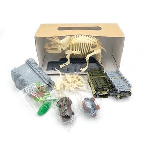 Nuevo Túnel de Esqueleto de Dinosaurio de Plástico, Modelo de Ferrocarril DIY, Mini Coche de Dinosaurio <span class=keywords><strong>El</strong></span>éctrico, Juego de Juguetes de Construcción de <span class=keywords><strong>Tren</strong></span> de 118 Piezas - Product Image 2