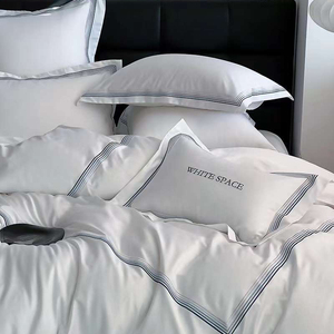 Hot Bán Hàng Sang Trọng Chất Lượng Nữ Hoàng Kích Thước Bộ Đồ Giường Set 100% Cotton Tinh Tế Thêu Thoải Mái Chăn Bìa Và Comforter - Product Image 3