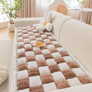 ज्यामितीय पैटर्न बुन बे विंडो मोटी प्लुश गैर-पर्ची घर टैटू चटाई सार्वभौमिक सभी मौसमों सोफे कुशन - Product Image 1