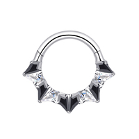 Éternel Métal Romantique Titane Implant CZ Coeur Forme Hélice Cartilage Piercing Bijoux Avant Griffe Réglage Mariages Fiançailles