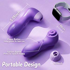 2-في-1 ألعاب جنسية للبالغين للنساء 10 أوضاع شفط تصميم هادئ قابل لإعادة الشحن تحفيز البظر G-Spot هزاز وردي مثالي - Product Image 6