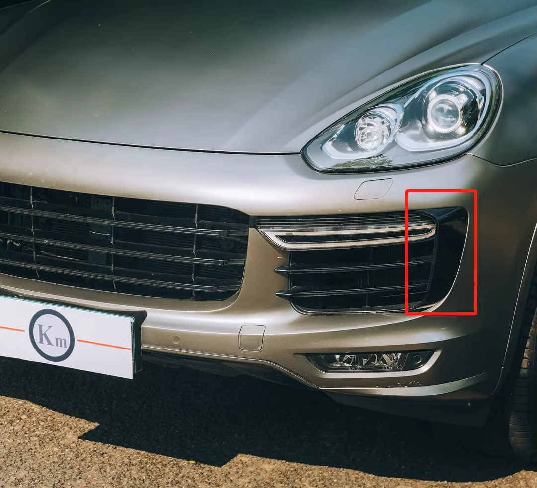 front bumper light grill guide for 2013 porsche cayenne