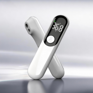 <span class=keywords><strong>Thermomètre</strong></span> auriculaire électronique à lecture rapide en 1 seconde, <span class=keywords><strong>thermomètre</strong></span> frontal sans contact à écran LCD portable - Product Image 1