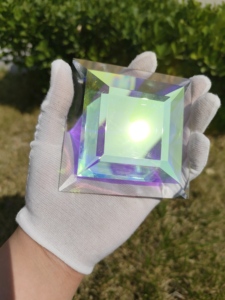 Sáng như kim cương trong suốt vuông vát thủy tinh bevel cụm thủy tinh trang trí vật liệu trang trí thương mại - Product Image 5