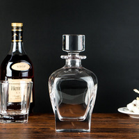 Bouteilles en verre transparent personnalisées avec gravure de marque, bouteilles en verre vides pour le bourbon, emballage professionnel pour spiritueux destiné aux importateurs de liqueurs