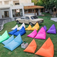 Fauteuil de jardin moderne en tissu imperméable pour sources chaudes extérieures, chaise longue portable et confortable pour la plage, pouf de camping, idéal pour l'hôtel et les voyages en duo
