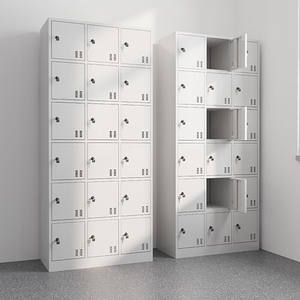 Boîte aux lettres extérieure en métal étanche Boîte de dépôt de colis en acier Armoire de classement en métal durable Armoire de rangement pour le personnel - Product Image 4