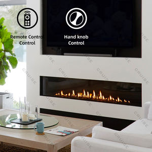 CRUCERO 1828x380x720mm 72 pulgadas chimenea moderna chimenea Control remoto inteligente <span class=keywords><strong>soporte</strong></span> de <span class=keywords><strong>TV</strong></span> chimenea de vidrio de Gas - Product Image 3