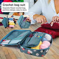 107 pièces/ensemble Kit de crochet pour débutants adultes Kit de crochet avec sac d'accessoires de fil