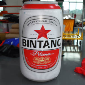 กระป๋องเบียร์ <span class=keywords><strong>Bintang</strong></span> ขนาด5ม. ทำจากไนลอน PVC ทนทานสำหรับกิจกรรมกลางแจ้งแสดงดิจิตอลสำหรับแบรนด์เบียร์อินโดนีเซีย - Product Image 2