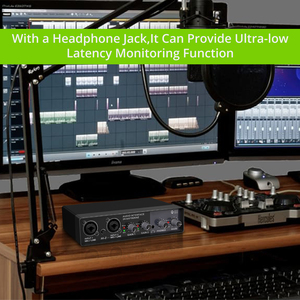 Iluminación de <span class=keywords><strong>audio</strong></span> y video profesional Nueva interfaz USB Mezclador profesional Tarjeta de sonido para computadora Karaoke Grabación de estudio en vivo externo - Product Image 3