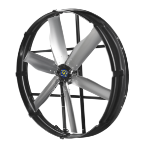 Équipement d'élevage, ventilateur axial mural électrique en alliage d'aluminium Bonawind YBA048EC, 380V-480V, OEM, diamètre de la pale de 38 pouces - Product Image 2