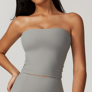 Của phụ nữ Trọng lượng nhẹ nhanh chóng khô thoải mái Quây Áo ngực thể thao với đệm hỗ trợ cho tập thể dục yoga chạy phòng tập thể dục sexy Tank phong cách - Product Image 5