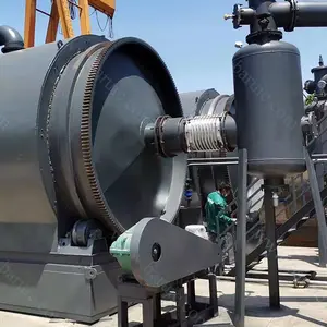 Yakıta geri dönüşüm için tam otomatik elektrikli piroliz reaktör lastik pyrolysis makinesi