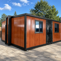Maison conteneur pliable et extensible série 700, optimisée pour le fret, bâtiment modulaire préfabriqué, faible coût d'expédition, pod mobile