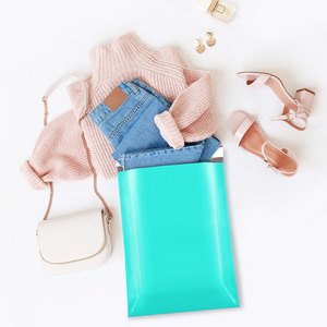 Bolsa de embalaje impermeable autoadhesiva para ropa, de 28x42cm, 100 piezas, color rosa, gruesa, para logística de ropa, venta al por mayor. - Product Image 6