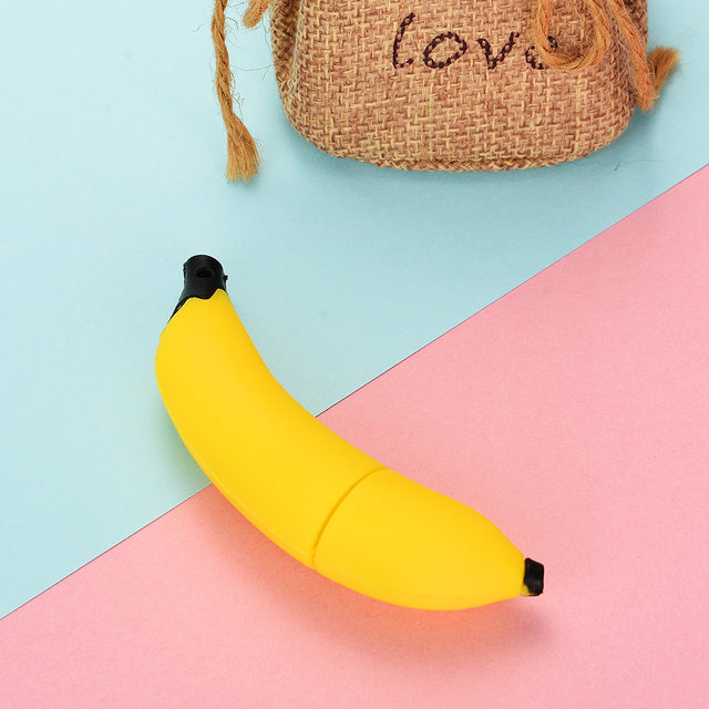 High Speed Usb 2.0 Fruit Style 8gb Usb Pendrive 64gb Banana Shape Memory Stick 32gb Hot Selling Usb Flash Drive Girl Gift
