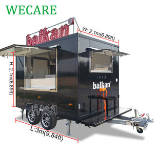 Wecare Small Street Food Truck <span class=keywords><strong>Pizza</strong></span> Catering auto da cucina Mobile Mini Food roulotte - Product Image 2