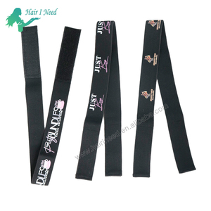 Fascia elastica regolabile con logo personalizzato per fascia di pizzo per capelli alla moda fascia per parrucca - Product Image 5