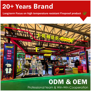 قفازات طويلة بطول 45 سم مقاومة للحرارة الشعاعية عند درجة 1000 مئوية ذات لون ألومنيوم لامع قفازات واقية للحرارة أثناء العمل مغطاة بالألومنيوم - Product Image 4