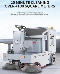 Trung Quốc Nhà sản xuất thiết kế mới Lau Bụi Bộ sưu tập ngồi loại chân không vỉa hè kho quét điện sàn quét - Product Image 3