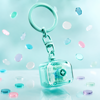 Protection contre les surcharges, logo personnalisé, clé USB LED imprimée UV, porte-clés en acrylique, jouet anti-stress pour cadeaux promotionnels en gros