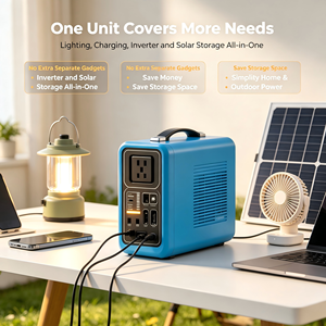 Station d'alimentation portable LiFePO4 300W, générateur solaire MPPT, 192Wh-320Wh, alimentation de secours d'urgence en extérieur - Product Image 5