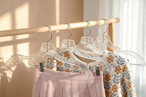 LINDON Appendiabiti in Plastica Trasparente Cristallina per Negozi e Boutique - Product Image 4