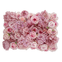 Tissu bon marché, fleurs artificielles murales, décoration de mariage, rose, blush, mélange de couleurs, fleurs enroulées murales pour décoration de mariage