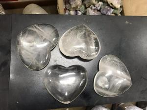 Cuarzo Transparente Natural al por Mayor, Corazón de Cristal Natural, Piedra de Palma Ecológica, Gema Curativa, Decoración del Hogar Feng Shui, Manualidades DIY, Regalo - Product Image 3