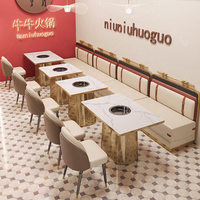 Ensembles de tables et de chaises de restaurant en acier inoxydable blanc XZY Industrial avec des formes carrées/rondes pour une utilisation hôtelière