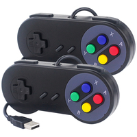 Mando de Juego USB Retro con Cable para Linux, SNES, PC, NESPi, RetroPie, Windows, Raspberry Pi 4B, 3B+, 3B
