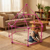 Jouet éducatif STEM surdimensionné, blocs de construction, 20 pièces, plastique ABS, ensemble de construction de forteresses DIY pour la construction de bâtiments modernes