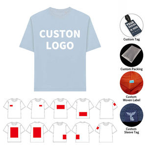 เสื้อยืดขายส่ง พิมพ์ลายและปักโลโก้ตามสั่ง เสื้อยืดผู้ชายแบบแห้งเร็ว เสื้อยืดคอตตอนไซส์ใหญ่เรียบง่ายสำหรับผู้ชาย - Product Image 5