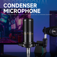 Ensemble de microphone de studio à condensateur XLR professionnel avec casque de monitoring, interface audio USB, carte son, kit d'enregistrement de podcast