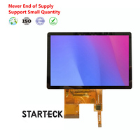 Modul LCD TFT IPS STARTECK 2.4 3.5 4.3 5 7 10.1 Inci dengan Antarmuka MIPI DSI UART, Layar Sentuh Panel Display 3.5 Inci