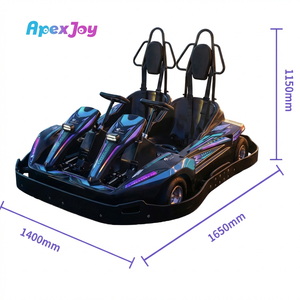 STAR Rock <span class=keywords><strong>Duo</strong></span> - Kart électrique 2 places 2000W haute puissance pour adultes et adolescents, kart de course pour piste extérieure OEM - Product Image 4
