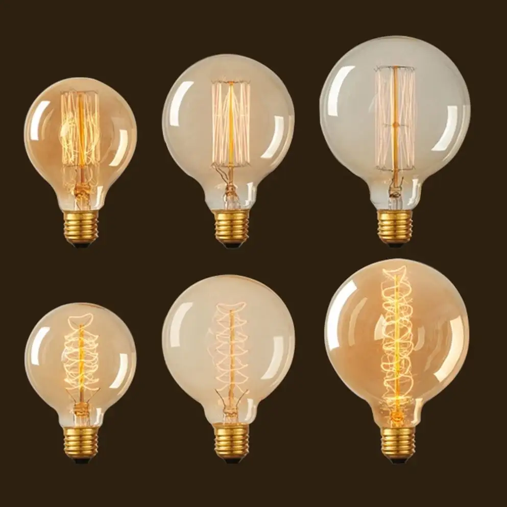 Decoratieve Bollen G80 G95 G125 110V 220V 25W 40W 60W Dimbaar E26 E27 Antiek Vintage Edison Lamp Gloeilampen