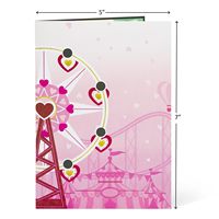 Amour carnaval 3D saint valentin carte d'anniversaire amour carrousel créatif cirque carte-cadeau cadeau de vacances