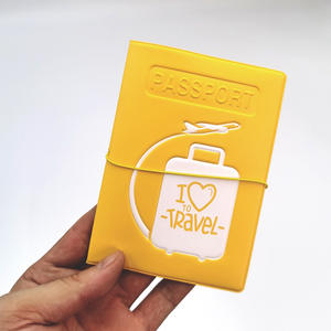 Venta al por mayor de plástico PVC Pasaporte Titular de la cubierta <span class=keywords><strong>Maleta</strong></span> de viaje Patrón de cuero Documento Pasaporte Titular de PVC - Product Image 5