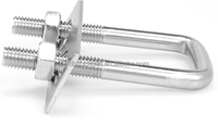 Support en U en acier, pince en U, support de fixation en U